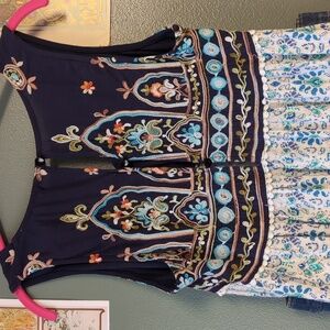 Penelope P Embroidered Swing Tank